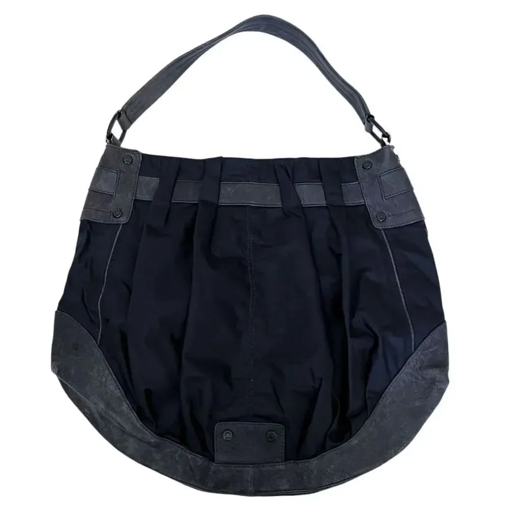 Andrew Marc Nylon & Leather Shoulder Bag